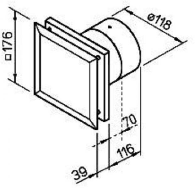 Helios MiniVent M1/120 Kleinlüfter, zweistufig (6360)