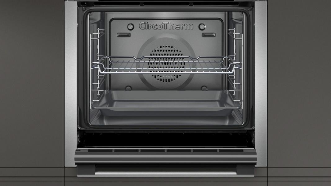 Neff B3CCE2AN0 N50 EEK: A Einbaubackofen, 60cm breit, 71 L, CircoTherm, EasyClean, Edelstahl