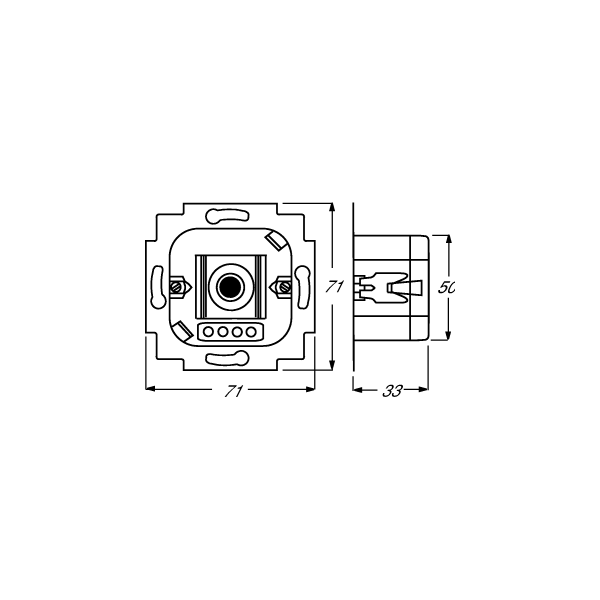 Busch-Jaeger 6565 U Busch-Serien-Tastdimmer UP, RC, 45-315 W (2CKA006565A0056)