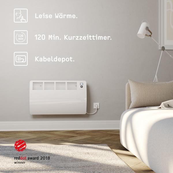 STIEBEL ELTRON CON 15 Premium Wandkonvektor, 1.50kW/230V, alpinweiß (237832)