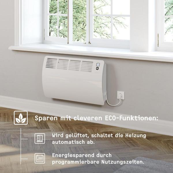 STIEBEL ELTRON CON 15 Premium Wandkonvektor, 1.50kW/230V, alpinweiß (237832)