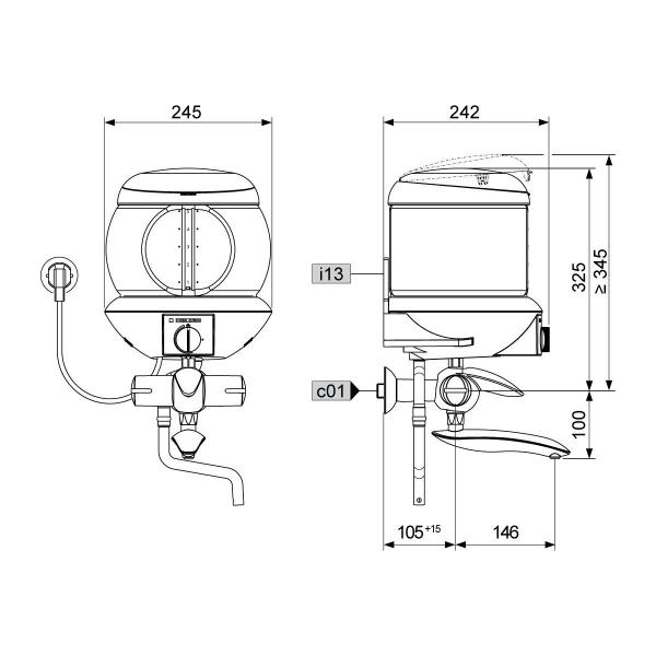 STIEBEL ELTRON EBK 5 G Kochendwassergerät, 5 Liter, 2KW (74286)