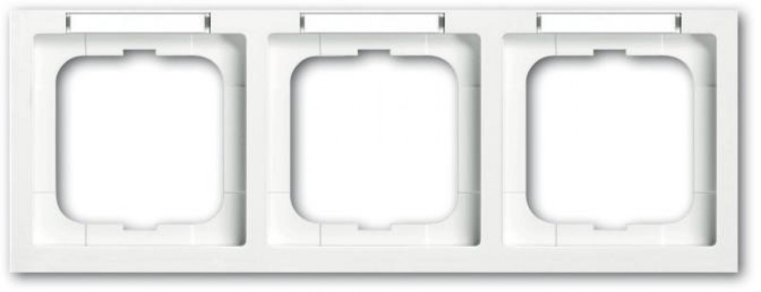 ARDEBO.de Busch-Jaeger 1733-184 NSK Abdeckrahmen, future linear, 3-fach Rahmen, studioweiß (2CKA001754A4369)