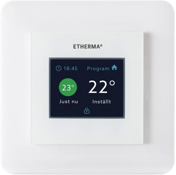 ARDEBO.de Etherma eTOUCH-eco Thermostat mit Touchpad & Programm, 5-35°C, 16A (40511)