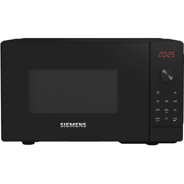 ARDEBO.de Siemens FF023LMB2 Stand Mikrowelle, 800 W, 20 L, Hydrolyse, cookControl7, LED-Beleuchtung, schwarz/edelstahl