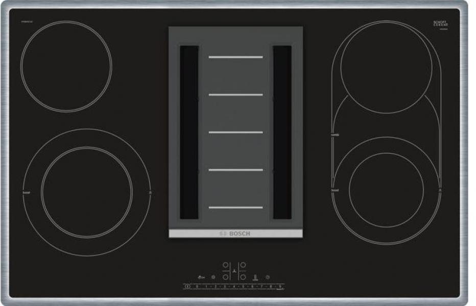 ARDEBO.de Bosch PKM845F11E EEK: A Kochfeldabzug, 80 cm breit, Glaskeramik, 690 m³/h, DirectSelect, CombiZone, TouchControl, Kindersicherung, Rahmen