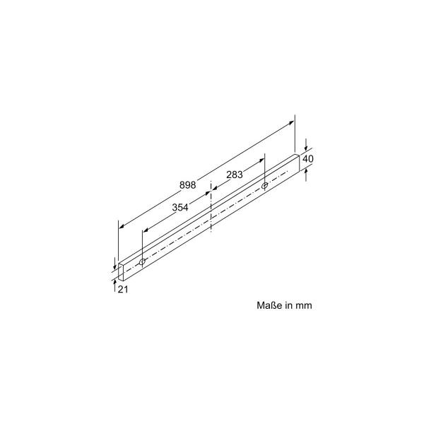 Neff D49ML54X1 N70 EEK: B Flachschirmhaube, 90cm breit, Ab-/Umluft, Dimmfunktion, Edelstahl