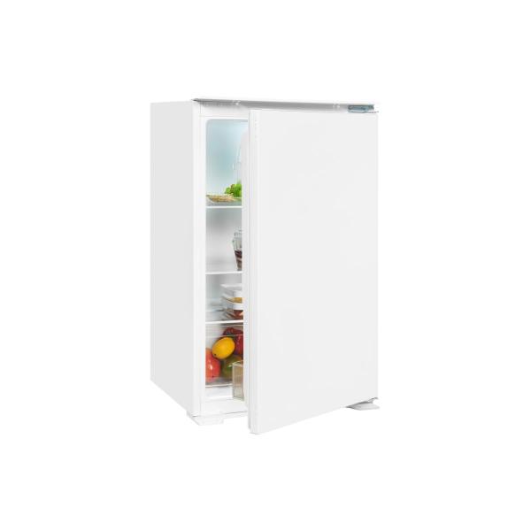 Exquisit EKS131-V-040F EEK: F Einbau Kühlschrank ohne Gefrierfach, Nischenhöhe 87,8cm, 129L, Schlepptürtechnik, LED, weiß