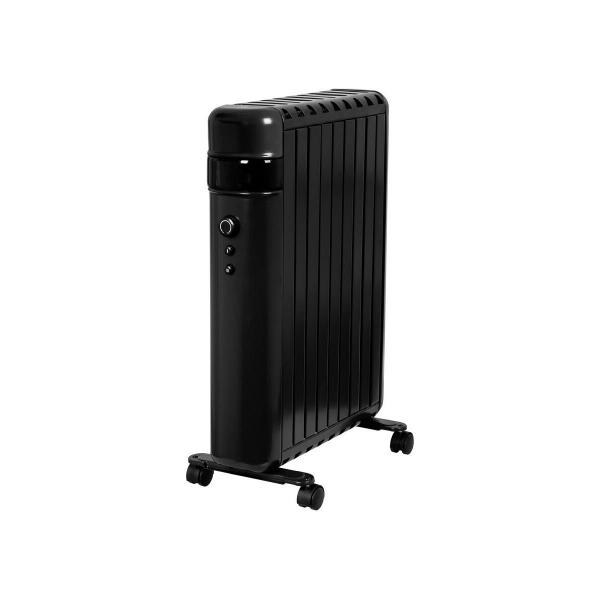 ARDEBO.de Eurom RAD 2000 Oil free Black Ölfreier Heizkörper, 2000W, Thermostat, Kipp-/Überhitzungsschutz, Schwarz (363937)