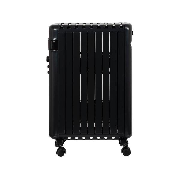 Eurom RAD 2000 Oil free Black Ölfreier Heizkörper, 2000W, Thermostat, Kipp-/Überhitzungsschutz, Schwarz (363937)