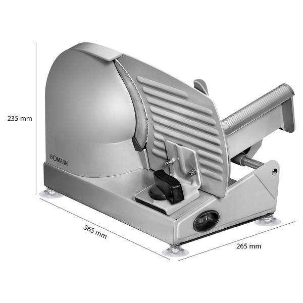 Bomann MA 451 CB Metall-Allesschneider, 150 W, silber (604510)