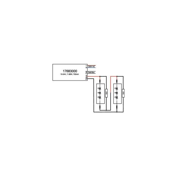 Brumberg LED-Konverter 350 mA, DALI dimmbar, (digital) Plug&Play + Anschlussbox, 3,5-17 W, 350 mA (17683020)