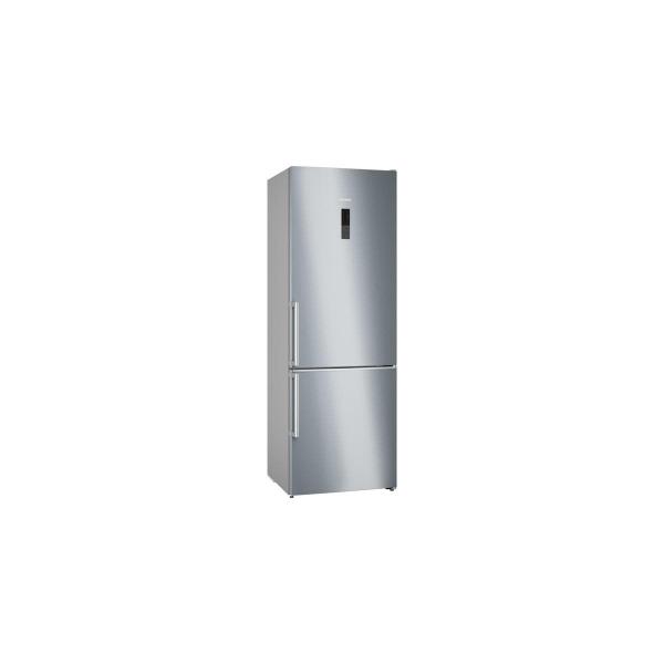 ARDEBO.de Siemens KG49NAIBT iQ500 Stand Kühl- Gefrierkombination, 70cm breit, 440L, NoFrost, freezerLight, hyperFresh, bottleCooler, antiFingerprint, Edelstahl