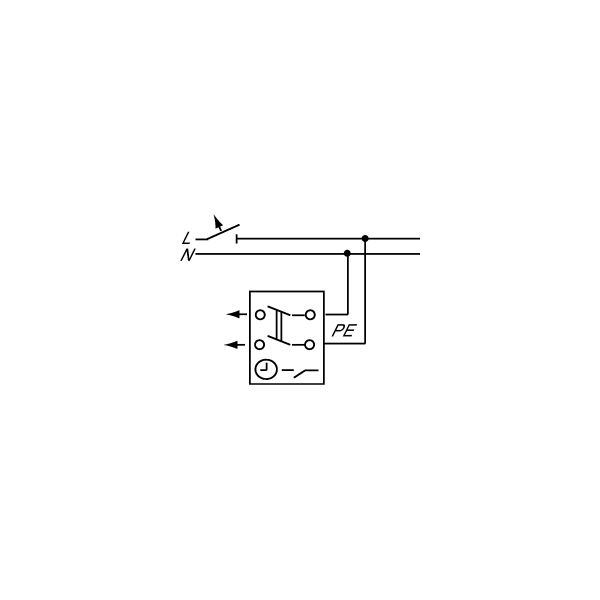 Busch-Jaeger 1071 U Zeitschaltuhreinsatz, 2-polig, Öffner für Treppenhäuser, Außenleuchten, Lüfter usw. (2CKA001043A0124)