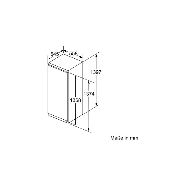 Siemens KI52LADE0 iQ500 Einbaukühlschrank, Nischenhöhe: 140 cm, 228l, Festtürtechnik, superCooling, hyperFresh