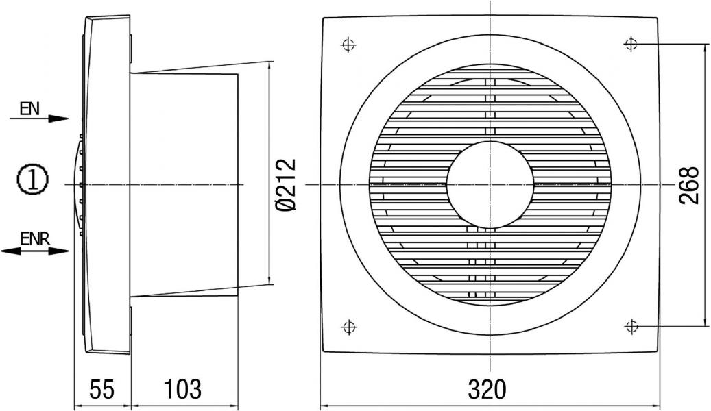 Maico EN 20 Wandeinbauventilator (810.307)