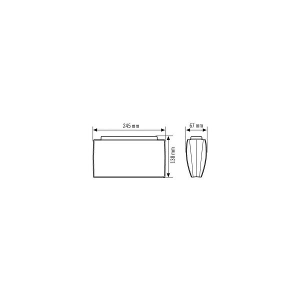 Esylux SLE LED Einzelbatterie-Notleuchten 3h, 24m, IR, SC/C SM