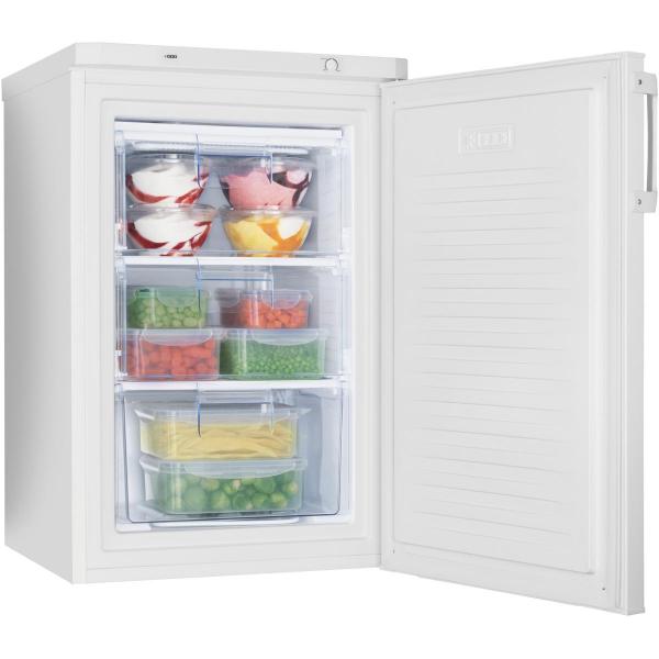 Amica GS 15198 W Gefrierschrank, 55 cm breit, 85 cm hoch, transparente Gefrierschublade, weiß