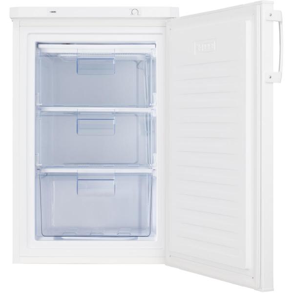 Amica GS 15198 W Gefrierschrank, 55 cm breit, 85 cm hoch, transparente Gefrierschublade, weiß