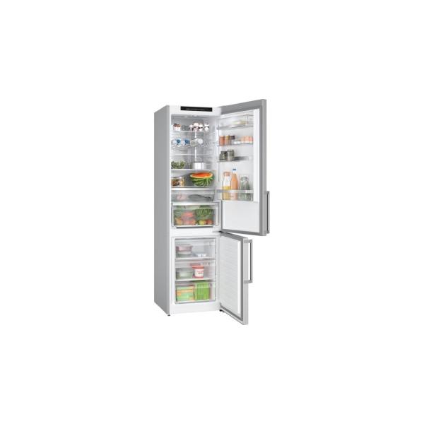 Bosch KGN39AIAT Serie 6 Stand Kühl-Gefrierkombination, 60cm breit, 363L, NoFrost, MultiAirflow, Schnellgefrieren, Schnellkühlen, 0 Grad Fach, Edelstahl mit Antifingerprint