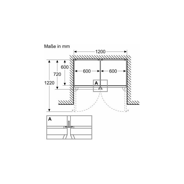 Bosch KGN39AIAT Serie 6 Stand Kühl-Gefrierkombination, 60cm breit, 363L, NoFrost, MultiAirflow, Schnellgefrieren, Schnellkühlen, 0 Grad Fach, Edelstahl mit Antifingerprint