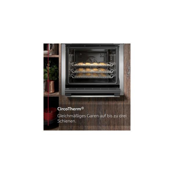 Neff B4CCE2AN0 EEK:A Einbaubackofen, 60cm breit, 71 L, Slide&Hide, CircoTherm, EasyClean, LCD-Display, Edelstahl