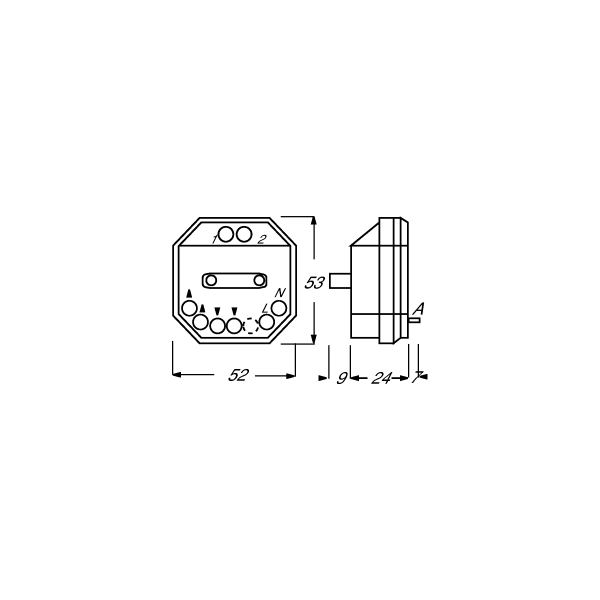 Busch-Jaeger 6415 Busch-Jalousiecontrol II Trennrelais, 2-fach (2CKA006410A0302)