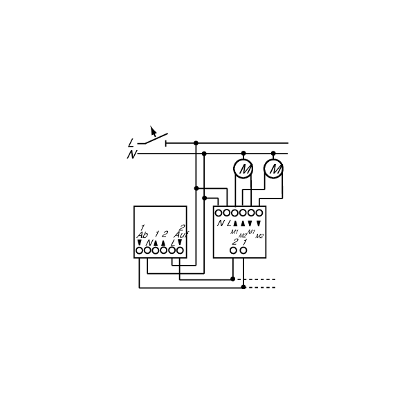 Busch-Jaeger 6415 Busch-Jalousiecontrol II Trennrelais, 2-fach (2CKA006410A0302)