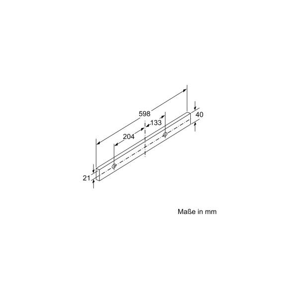 Neff D46BR12X6 N30 EEK: C Flachschirmhaube, 60cm breit, Ab-/Umluft, LED-Licht, silbermetallic