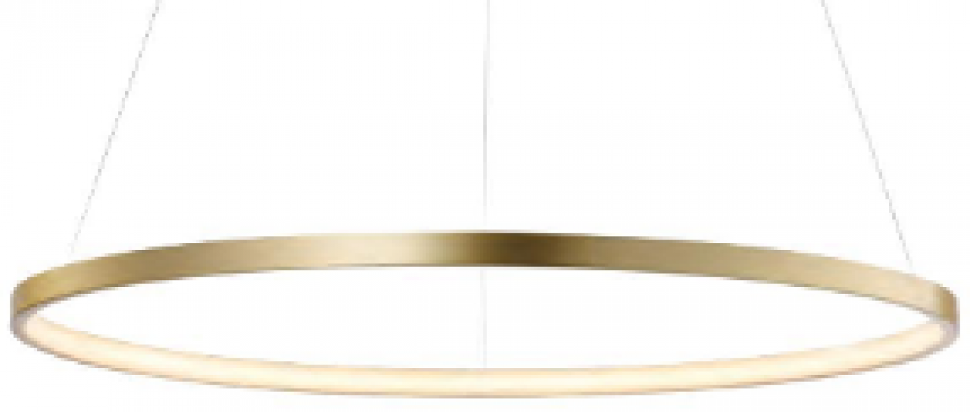 ARDEBO.de LeuchtenDirekt LED Pendelleuchte, 28,5 Watt, 3000K, gold (11524-12)