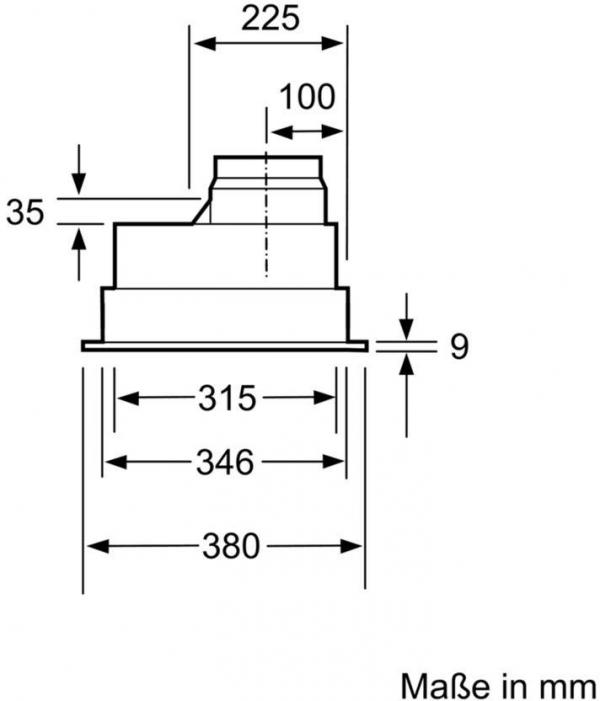 Bosch DHL755BL Lüfterbaustein, 73 cm breit, Abluft, grau-metallic