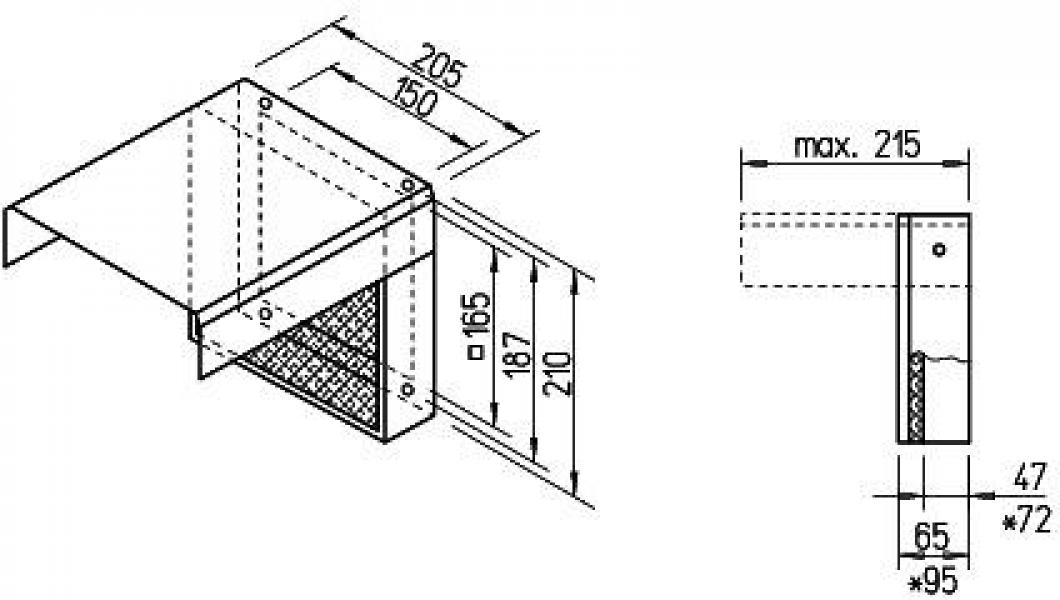 Helios VFE 70 Vorsatz-Filterelement, verzinktes Stahlblech (2552)