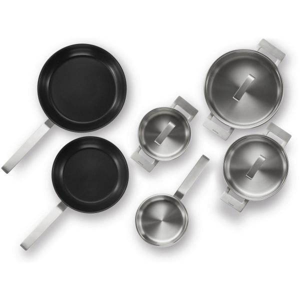 Bosch HEZ9SE060 Kochgeschirr-Set, 6-teilig, Induktion, edelstahl