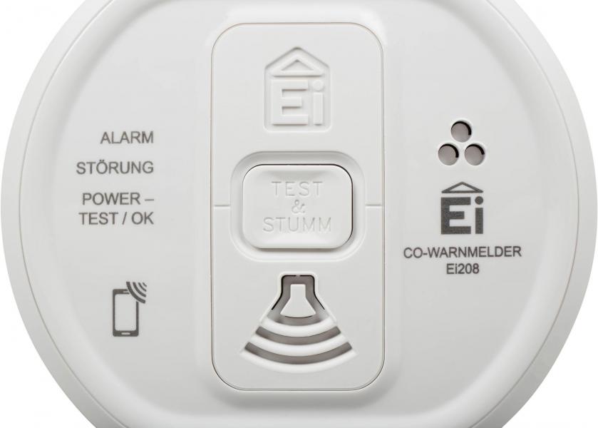 Ei Electronics EI208iW Kohlenmonoxidwarnmelder, fest eingebaute Lithiumbatterie, weiß