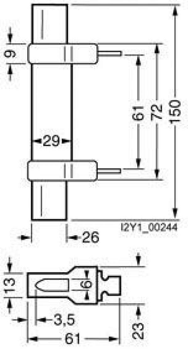 Siemens 3NG1302 ISO-NH-Trennmesser