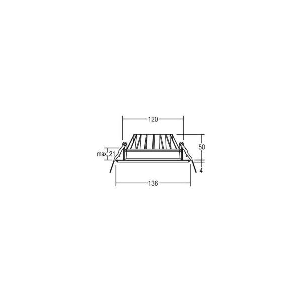 Brumberg BOWL LED-Einbaudownlight, 12W, 1010lm, 4000K, weiß (12527074)