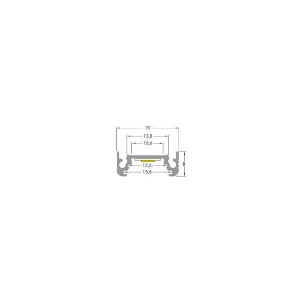 Brumberg P01-10 Anbauprofil weiß (53600070)