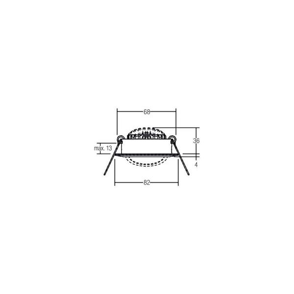 Brumberg BB03 LED-Einbaustrahlerset schaltbar, 6W, 640lm, 3000K, chrom (38363023)