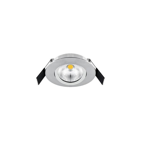 ARDEBO.de EVN LED Deckeneinbauleuchte Rund - schwenkbar IP44 - 200-240V, 6W, 683lm, 3000K, chrom (ESW44N61502)