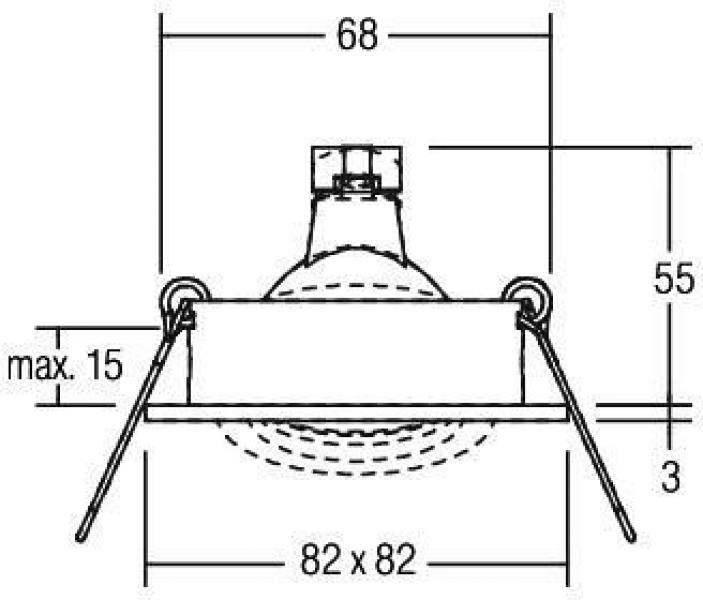 Brumberg Niedervolt-Einbaustrahler, GX5,3, 50W, weiß (0065.07)