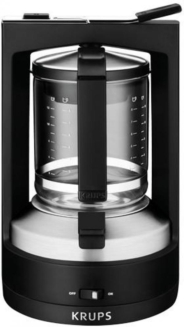 ARDEBO.de Krups T8 KM4689 Kaffee-Druckbrühautomat, 850W, 12 Tassen, Dauerfilter, schwarz