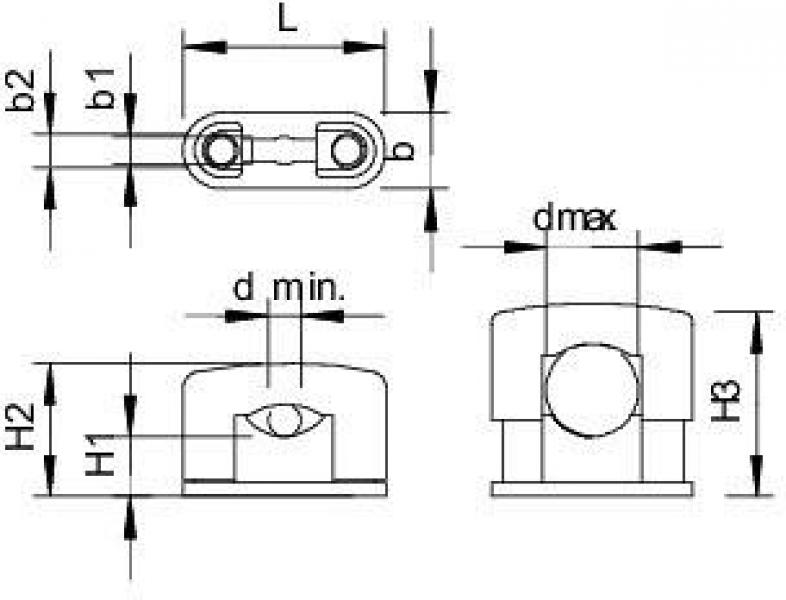 OBO Bettermann 3080/6-17 SOM-Schellen 6-17mm 50 Stck. (2124173)