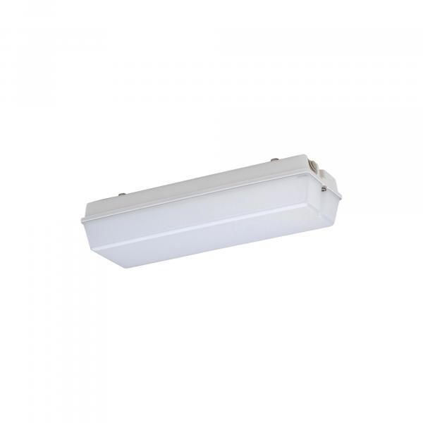 ARDEBO.de Schuch 130030051 LED-Kompaktleuchte, 8W, 750lm, 94lm/W, SKI, IP65, grau