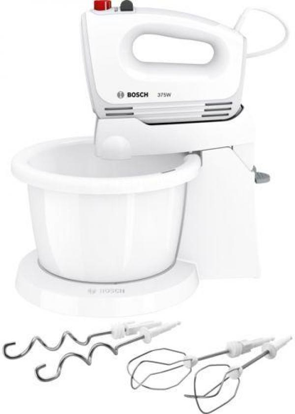 ARDEBO.de Bosch MFQ2600W HandrührerCleverMixx mit rotierender Rührschüssel, weiß