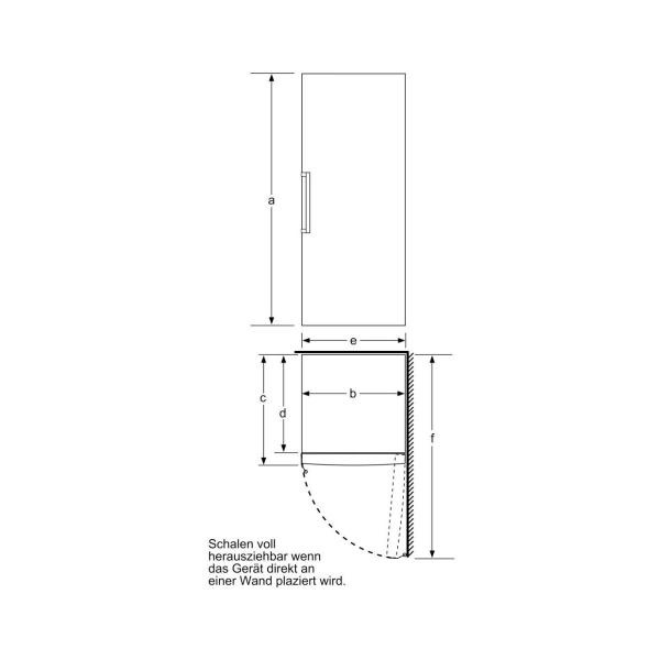 Bosch GSN58AWDP Serie 6 Stand Gefrierschrank, 70cm breit, 366l, NoFrost, IceTwister, LED Beleuchtung