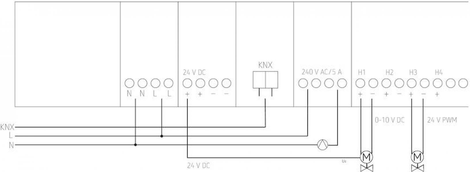 Theben HMT 12 S KNX Heizungsaktor, 24 V DC/0-10 V DC (4900374)