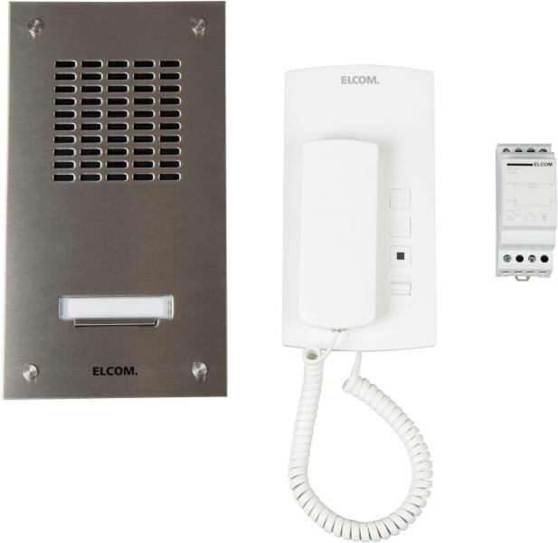 ARDEBO.de Elcom ASZ-1 EM Audio-Türstation, 1 Teilnehmer, UP/AP, edelstahl, mit 1+n