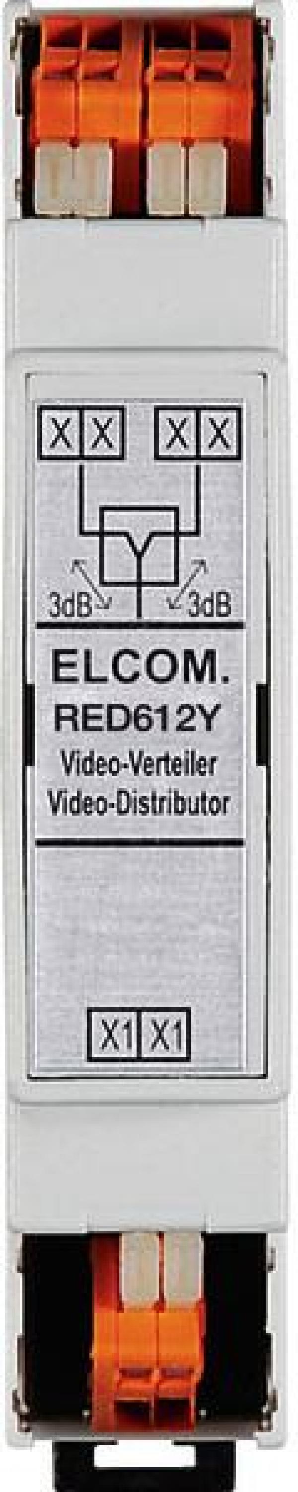 ARDEBO.de Elcom Verteiler 2 fach, REG, 2-Draht, lichtgrau