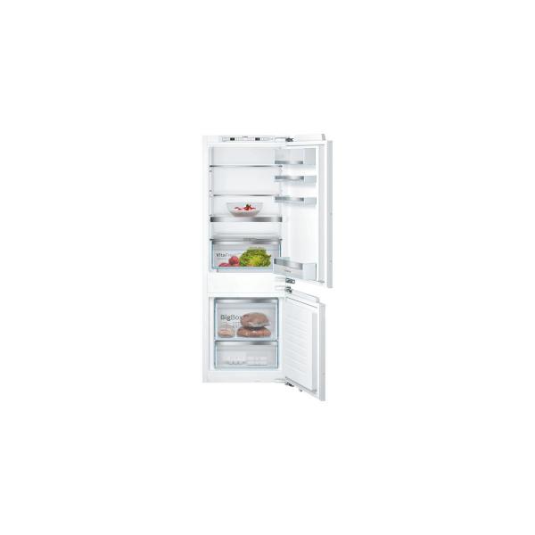 ARDEBO.de Bosch KIS77AFE0 Serie 6 Einbau Kühl-Gefrierkombination, Nischenhöhe: 158cm, 231L, Festtürtechnik, VitaFresh plus, LowFrost