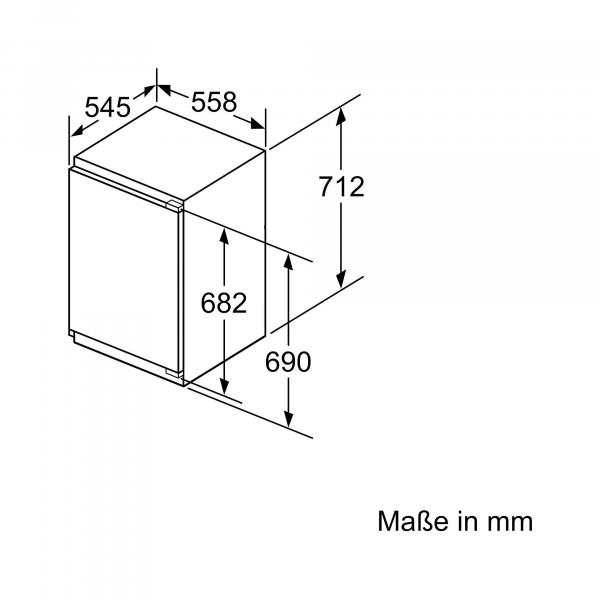 Neff GI1113FE0 N50 Einbau Gefrierschrank, Nischenhöhe: 72 cm, 72 L, Flachscharnier, LowFrost, Super Gefrieren